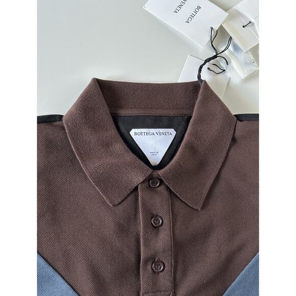 NWT $700 Bottega Veneta Cotton Piquet Polo Multicolor Shirt S (Oversized) 704205 - Picture 8 of 10